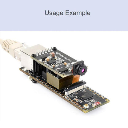 WAVESHARE ESP32-S3 ETH Development Board, 10/100Mbps RJ45 Ethernet Port, Wi-Fi & Bluetooth Support, 240MHz Dual Core Processor, Single Board No Soldered Pin Header, Mainboard+OV5640 Camera No Soldered Pin Header