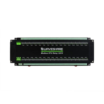 Waveshare Modbus RTU 32-Ch Relay Module RS485 Interface With Multiple Isolation Protection Circuits, 25140