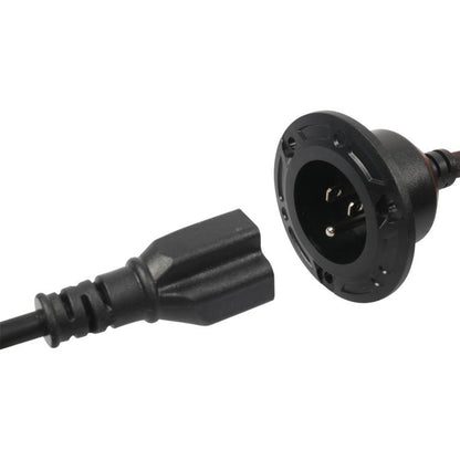 NEMA 5-15P 20A AC Port Plug with Dual Y-Splitter Cords Power Inlet for RV Camper, US Plug, Power Inlet Cord Only, with DIY Installation Kit