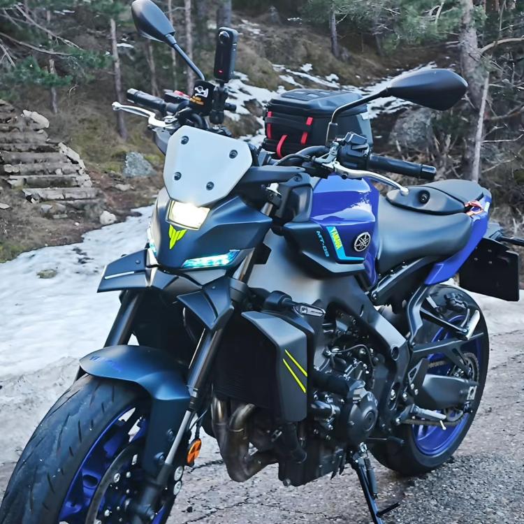 For 2024-2025 Yamaha MT-09 Front Spoiler Winglet Kit, MO-TF021 (Black), MO-TF021 (Water Transfer Printing)