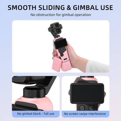 For DJI Osmo Pocket 4P BRDRC Body Protective Dustproof Silicone Case, Standard Combo Black, Standard Combo Pink, Standard Combo Blue, Standard Combo Yellow, Vlog Combo Black, Vlog Combo Pink, Vlog Combo Blue, Vlog Combo Yellow