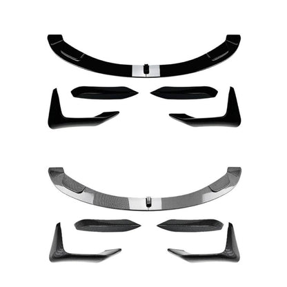 For BMW M3 F80 / F81 M4 F82 / F83 2015-2020 Car Accessories Stickers, Front Air Blade Black, Front Air Blade Carbon Fiber, Front Bumper Trim Black, Front Bumper Trim Carbon Fiber, Front Lip Black, Lip Carbon Fiber