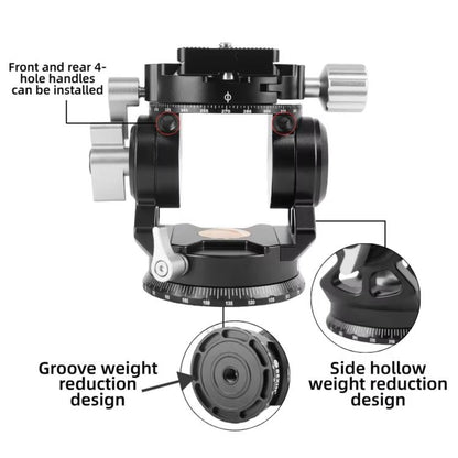 Hydraulic Damping Video Head With Auto-Rebound For Telephoto DSLRs Tripods Live Streaming, BEXIN DT-02RV 720 Degree Dual Panoramic, BEXIN DT-02SV 360 Degree Panoramic