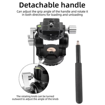 Hydraulic Damping Video Head With Auto-Rebound For Telephoto DSLRs Tripods Live Streaming, BEXIN DT-02RV 720 Degree Dual Panoramic, BEXIN DT-02SV 360 Degree Panoramic