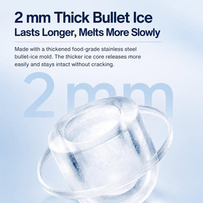 Portable Ice Maker Countertop 9 Cubes In 6-8 Mins Compact Ice Machine For RV Home, US Plug 110V, EU Plug 220V, UK Plug 220V
