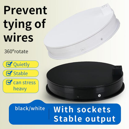 360-Degree Rrotating Display Stand For Product Prop Photograph, 20cm Fixed Speed White, 20cm Fixed Speed Black, 25cm Fixed Speed White, 25cm Fixed Speed ??Black, 30cm Fixed Speed White, 30cm Fixed Speed Black, 30cm Extended Remote Control White