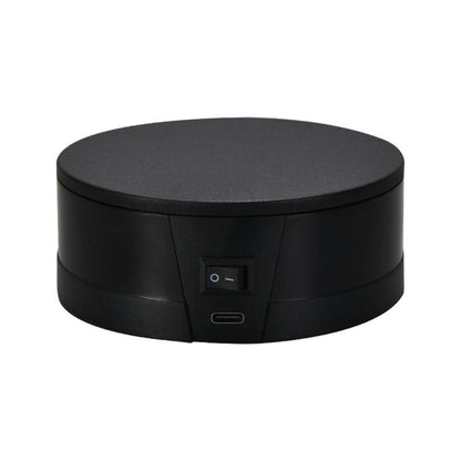 360-Degree Electric Rotating Display Stand/Live Streaming Shooting Base, 10cm Plugged In White, 10cm Plugged In Black, 11cm Rechargeable White, 11cm Rechargeable Black, 15cm Plugged In White, 15cm Plugged In Black, 15cm Rechargeable White