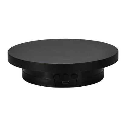 360-Degree Electric Rotating Display Stand/Live Streaming Shooting Base, 10cm Plugged In White, 10cm Plugged In Black, 11cm Rechargeable White, 11cm Rechargeable Black, 15cm Plugged In White, 15cm Plugged In Black, 15cm Rechargeable White