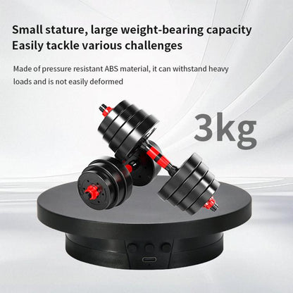 360-Degree Electric Rotating Display Stand/Live Streaming Shooting Base, 10cm Plugged In White, 10cm Plugged In Black, 11cm Rechargeable White, 11cm Rechargeable Black, 15cm Plugged In White, 15cm Plugged In Black, 15cm Rechargeable White