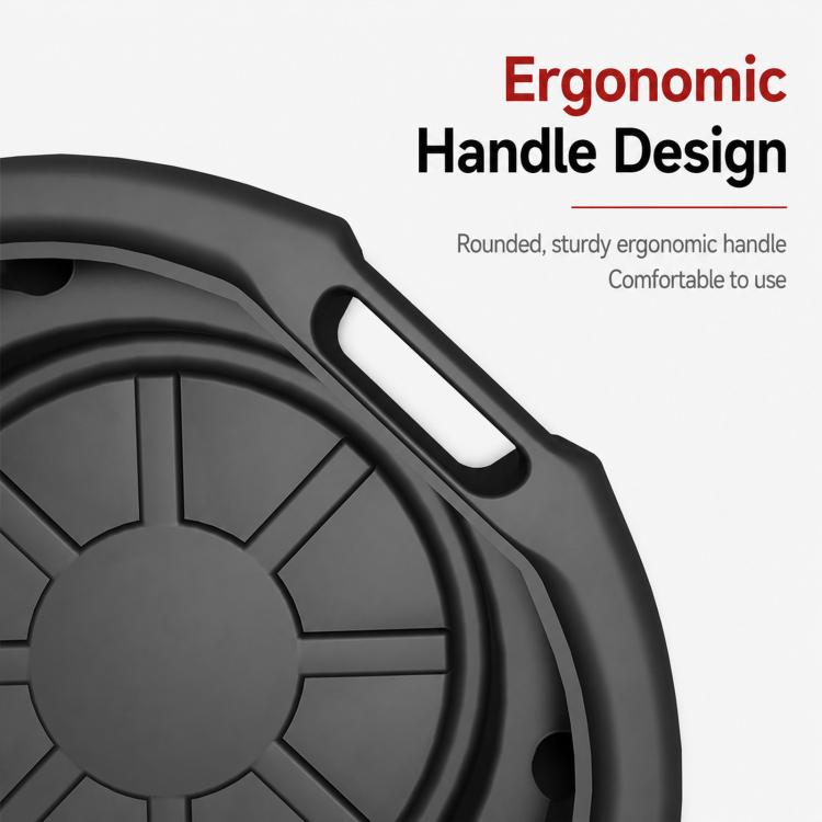 Plastic Oil Drain Pan With Handles and Pour Spout Heavy Duty Fluid Change Tray Basin, 10L, 15L