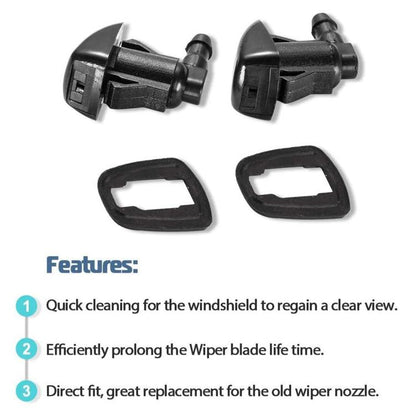 2-Piece Set Front Windshield Washer Nozzles For Toyota Corolla E120 / Camry XV20, OEM: 85381-AE020, Windshield Washer Nozzles