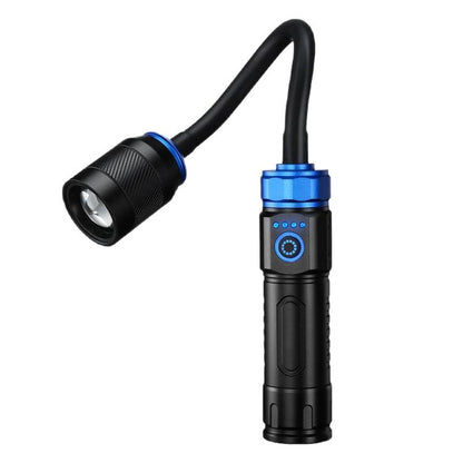Rechargeable LED Gooseneck Work Light With Magnetic Base Zoomable Inspection Flashlight, No Batteries, S1525 Red, S1526 Blue, 1526 Red