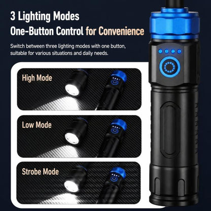 Rechargeable LED Gooseneck Work Light With Magnetic Base Zoomable Inspection Flashlight, No Batteries, S1525 Red, S1526 Blue, 1526 Red