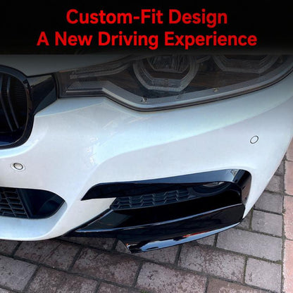 For BMW 3 Series F30/F31 M Pack 2013-2019 Car Modification Decals, Front Lip Black, Front Lip Carbon Fiber, Front Bumper Trim Black, Front Bumper Trim Carbon Fiber