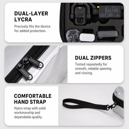 For DJI Osmo Pocket 4P Carrying Case Hard Shell Waterproof Storage Bag With Strap
