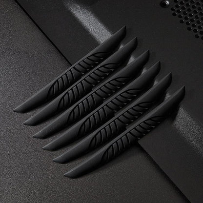 D-39 6pcs / Set Car Rearview Mirror & Door Edge Anti-Collision Strip Anti-Scratch Door Decor Sticker
