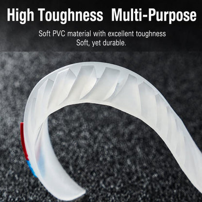 D-39 6pcs / Set Car Rearview Mirror & Door Edge Anti-Collision Strip Anti-Scratch Door Decor Sticker