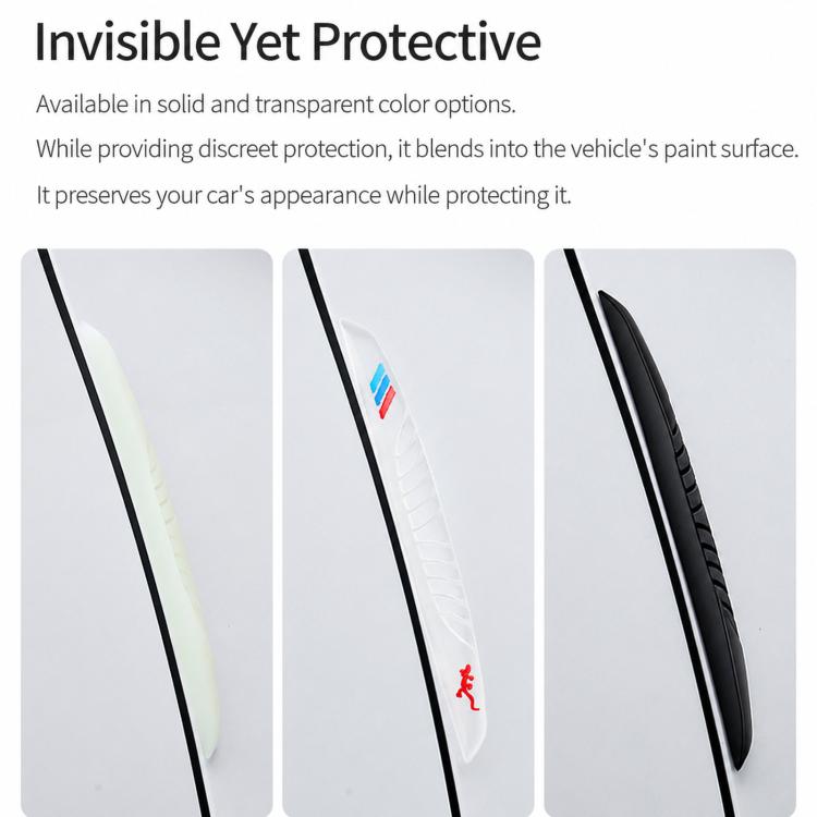 D-39 6pcs / Set Car Rearview Mirror & Door Edge Anti-Collision Strip Anti-Scratch Door Decor Sticker