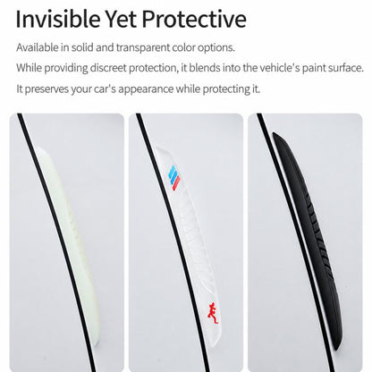 D-39 6pcs / Set Car Rearview Mirror & Door Edge Anti-Collision Strip Anti-Scratch Door Decor Sticker