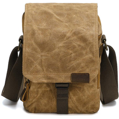 Waxed Canvas Camera Shoulder Bag Waterproof Vintage Messenger Case