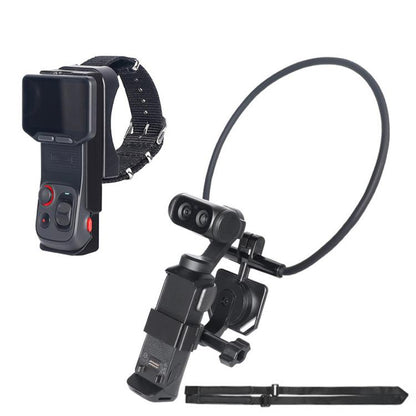 For Insta360 Luna Ultra Neck Mount And Wrist Strap Holder Kit Action Camera And Remote, 4-Piece Set, 5-Piece Set