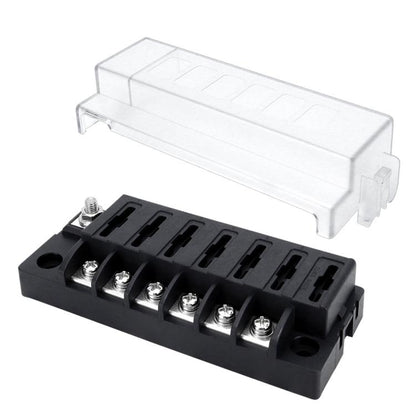 1-In-6-Out Waterproof Automotive Blade Fuse Holder, Without Lights, With Lights