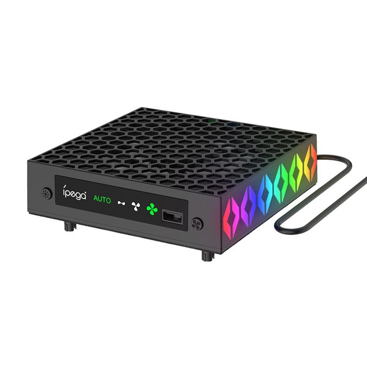 ipega Top Cooling Fan For Xbox Series X Console Auto Temp Sensor Cooler with RGB Light & Headset Hook, PG-XBX026S