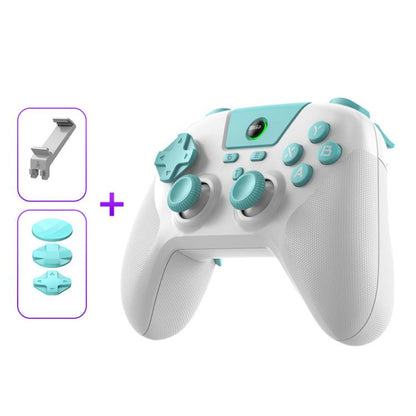 BSP G3 Tri-Mode Game Controller With Carbon Joysticks Macro Keys For PC / Switch / PS4 / iOS & Android, With Stand White, With Stand Black, With Stand Pink, With Stand Purple, With Receiver White, With Receiver Black, With Receiver Pink