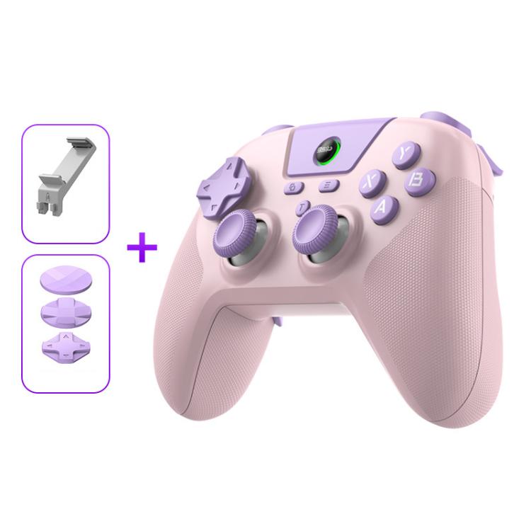 BSP G3 Tri-Mode Game Controller With Carbon Joysticks Macro Keys For PC / Switch / PS4 / iOS & Android, With Stand White, With Stand Black, With Stand Pink, With Stand Purple, With Receiver White, With Receiver Black, With Receiver Pink