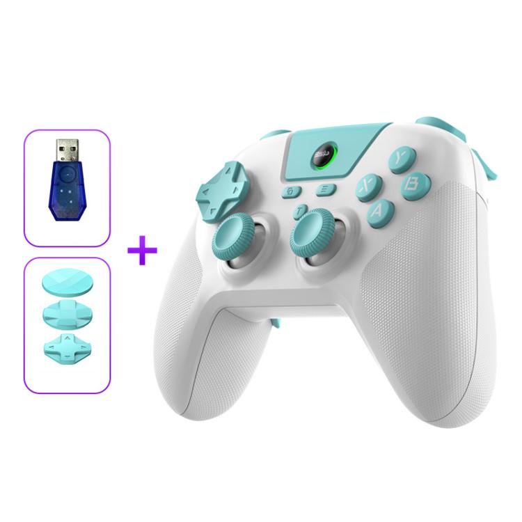 BSP G3 Tri-Mode Game Controller With Carbon Joysticks Macro Keys For PC / Switch / PS4 / iOS & Android, With Stand White, With Stand Black, With Stand Pink, With Stand Purple, With Receiver White, With Receiver Black, With Receiver Pink