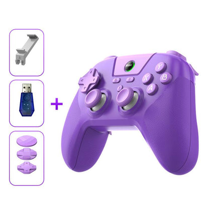 BSP G3 Tri-Mode Game Controller With Carbon Joysticks Macro Keys For PC / Switch / PS4 / iOS & Android, With Stand White, With Stand Black, With Stand Pink, With Stand Purple, With Receiver White, With Receiver Black, With Receiver Pink