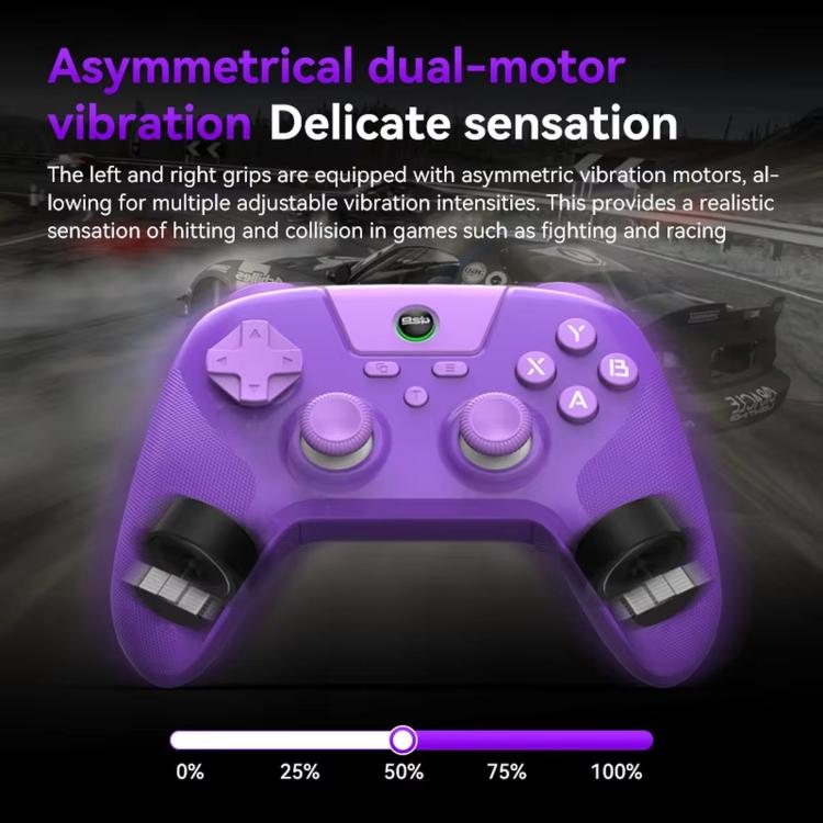 BSP G3 Tri-Mode Game Controller With Carbon Joysticks Macro Keys For PC / Switch / PS4 / iOS & Android, With Stand White, With Stand Black, With Stand Pink, With Stand Purple, With Receiver White, With Receiver Black, With Receiver Pink