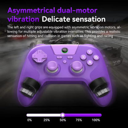 BSP G3 Tri-Mode Game Controller With Carbon Joysticks Macro Keys For PC / Switch / PS4 / iOS & Android, With Stand White, With Stand Black, With Stand Pink, With Stand Purple, With Receiver White, With Receiver Black, With Receiver Pink