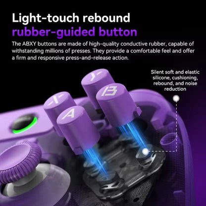 BSP G3 Tri-Mode Game Controller With Carbon Joysticks Macro Keys For PC / Switch / PS4 / iOS & Android, With Stand White, With Stand Black, With Stand Pink, With Stand Purple, With Receiver White, With Receiver Black, With Receiver Pink