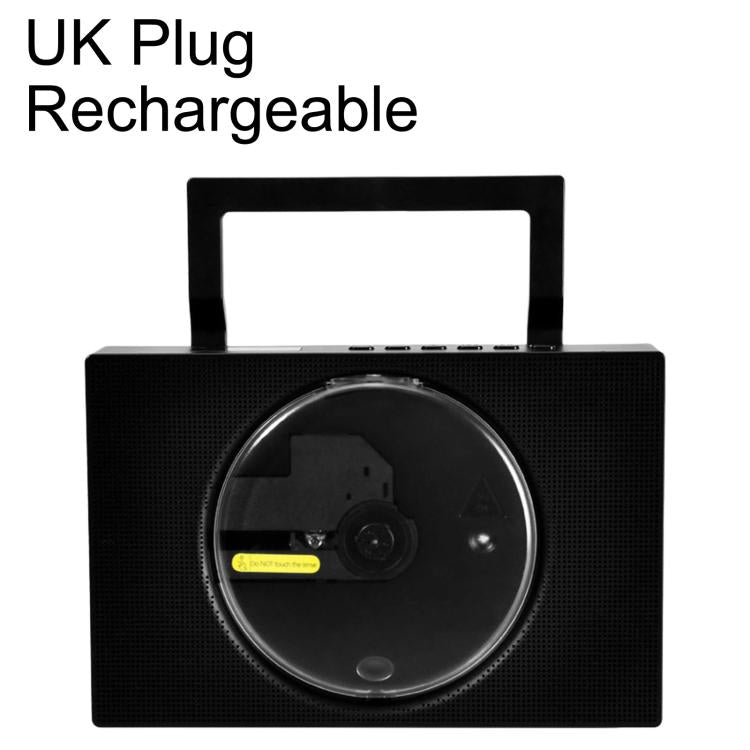 Kecag KC-606 Portable CD Player Home Bluetooth Music Player, White Plug-in, Black Plug-in, White Rechargeable, Black Rechargeable