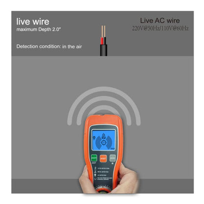 5-in-1 Electronic Stud Finder Wall Scanner with Bubble Level and Magnet for Wood, Metal & Live AC Wire, 850