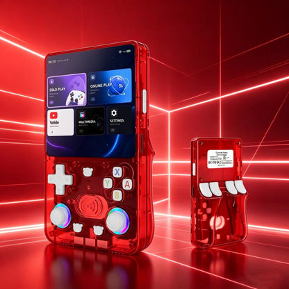 X36 Ultra 4.2-inch IPS Screen Retro Handheld Game Console Android 10.0 Gaming Device with WiFi, RGB Joysticks, 64G Transparent Black, 128G Transparent Black, 64G Transparent White, 128G Transparent White, 64G Transparent Purple, 128G Transparent Purple...