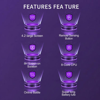 X36 Ultra 4.2-inch IPS Screen Retro Handheld Game Console Android 10.0 Gaming Device with WiFi, RGB Joysticks, 64G Transparent Black, 128G Transparent Black, 64G Transparent White, 128G Transparent White, 64G Transparent Purple, 128G Transparent Purple...
