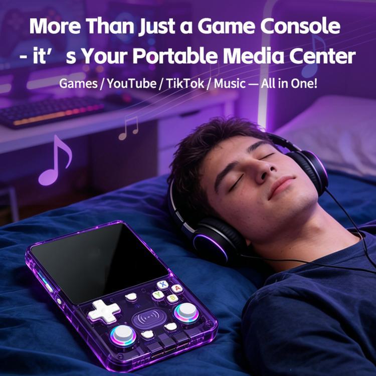 X36 Ultra 4.2-inch IPS Screen Retro Handheld Game Console Android 10.0 Gaming Device with WiFi, RGB Joysticks, 64G Transparent Black, 128G Transparent Black, 64G Transparent White, 128G Transparent White, 64G Transparent Purple, 128G Transparent Purple...