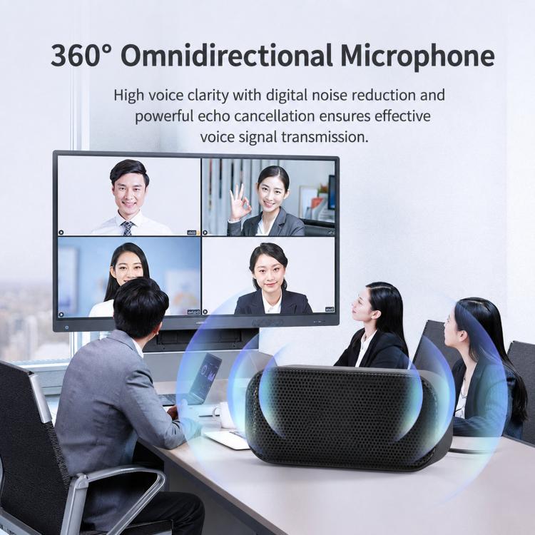 USB Computer Speaker with Built-in Microphone & Sound Card Mini Desktop Stereo Soundbar
