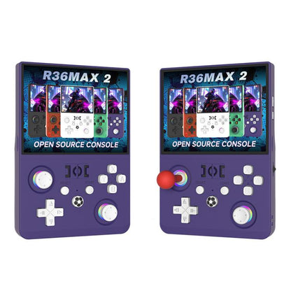 R36 MAX2 Retro Handheld Game Console 4.5inch Screen Linux Open Source, 2.4G WiFi Multiplayer, 64G, 128G