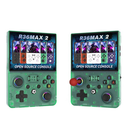 R36 MAX2 Retro Handheld Game Console 4.5inch Screen Linux Open Source, 2.4G WiFi Multiplayer, 64G, 128G