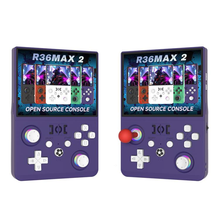 R36 MAX2 Retro Handheld Game Console 4.5inch Screen Linux Open Source, 2.4G WiFi Multiplayer, 64G, 128G