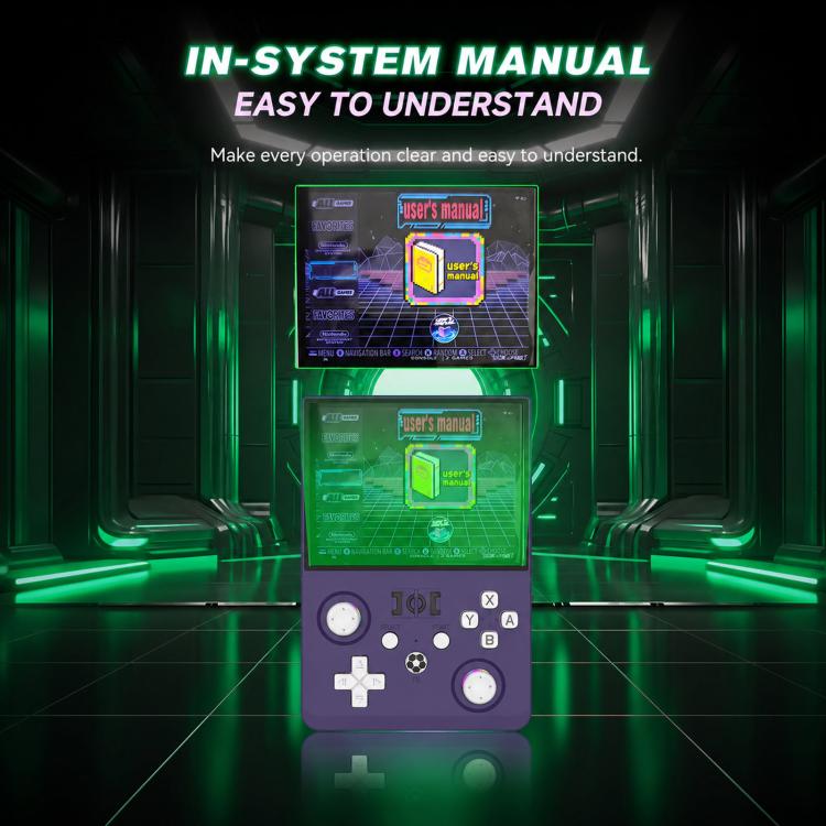 R36 MAX2 Retro Handheld Game Console 4.5inch Screen Linux Open Source, 2.4G WiFi Multiplayer, 64G, 128G
