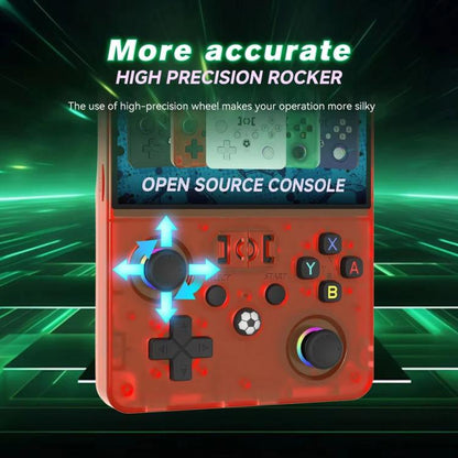 R36 MAX2 Retro Handheld Game Console 4.5inch Screen Linux Open Source, 2.4G WiFi Multiplayer, 64G, 128G