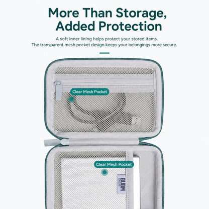 BUBM Hard EVA Shell Portable Hard Drive Case Shockproof Cable Organizer Electronics Accessories Bag
