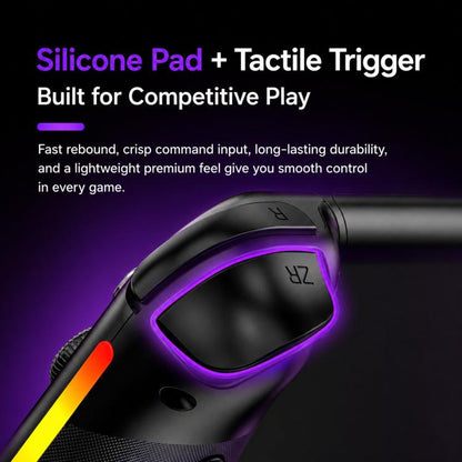 For Nintendo Switch 2 Left + Right Magnetic Controllers 9-Axis RGB Motion-Sensing Hall-Effect Joystick With Bluetooth 5.4 Wake-Up and Burst Fire Functionality
