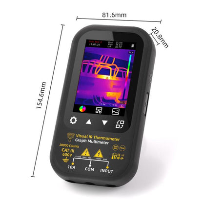 BSIDE SH6 Thermal Imaging Multimeter 2 In 1 Touchscreen High-Precision Infrared Thermal Imager Temperature Meter Electrical Tester, Standard, SH6
