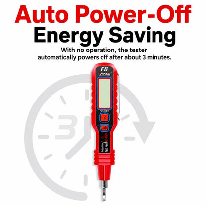 Induction Acoustic-Optic Alarm Voltage Tester Pen Digital Display Voltage Detector For Household Use, CZDANG F8