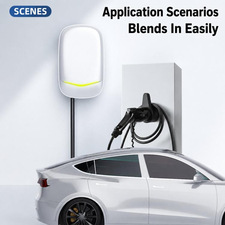 EV Charger Holder Wall Mount Compact Electric Vehicle Charger Holster Dock & Cable Hook, SAE J1772 US Standard, Type 2 EU Standard